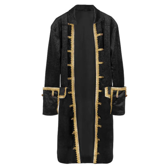 Boland Pirate jacket Polyester Men Black Gold Size XL (54)
