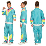 Boland Retro Tracksuit Mænds polyesterblå størrelse L