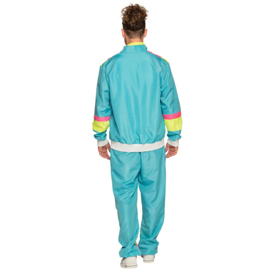 Boland Retro Tracksuit Mænds polyesterblå størrelse L