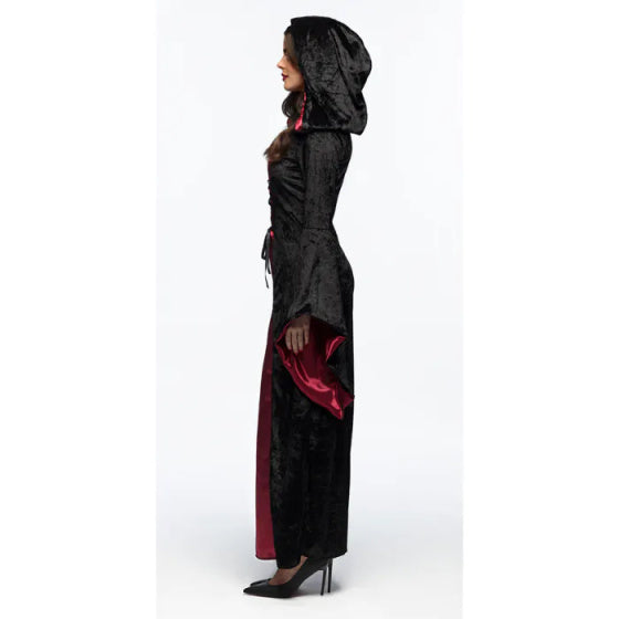 Boland Vampire Meeschtesch Kostüm Dammen schwaarz. Red Gréisst 40 42 (m)