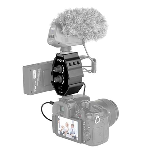 Adaptateur audio boya by-MP4 pour smartphone, reflex numérique, caméscopes et PC