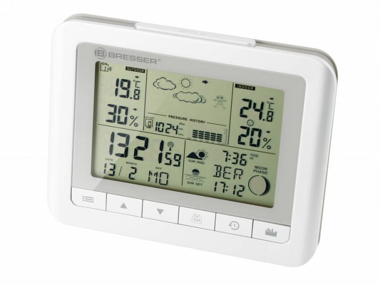 Bresser Weather Station Temeotrend WF 16,5 x 3 x 13 cm bílý 3-dír
