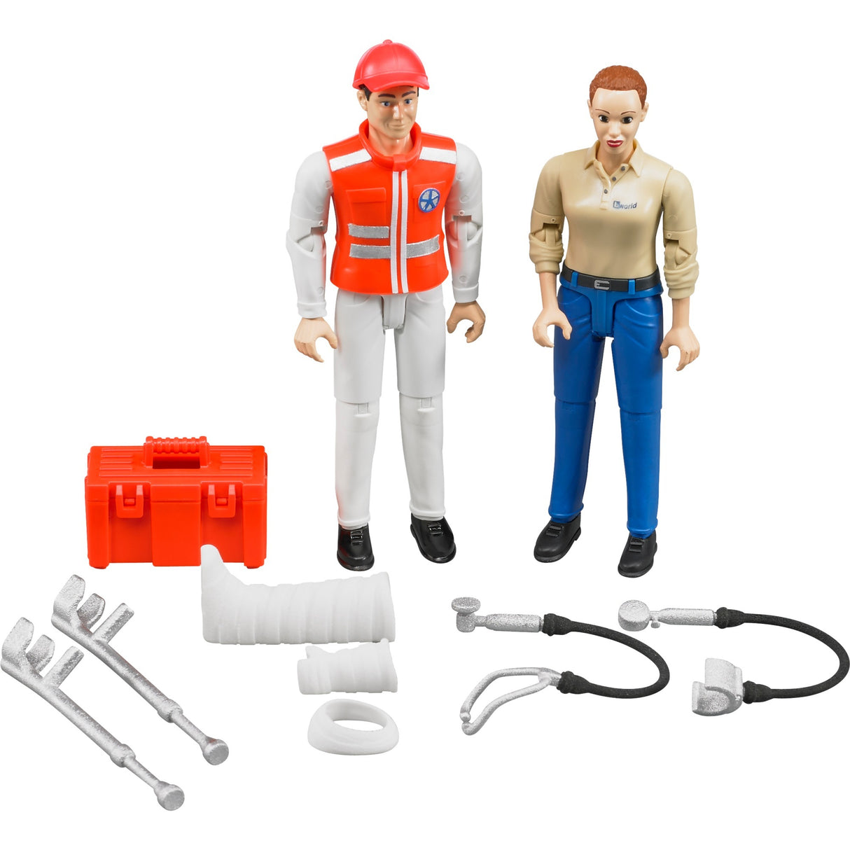 BRUDER BWWORLD RESPECURE Service -Figur Set Set
