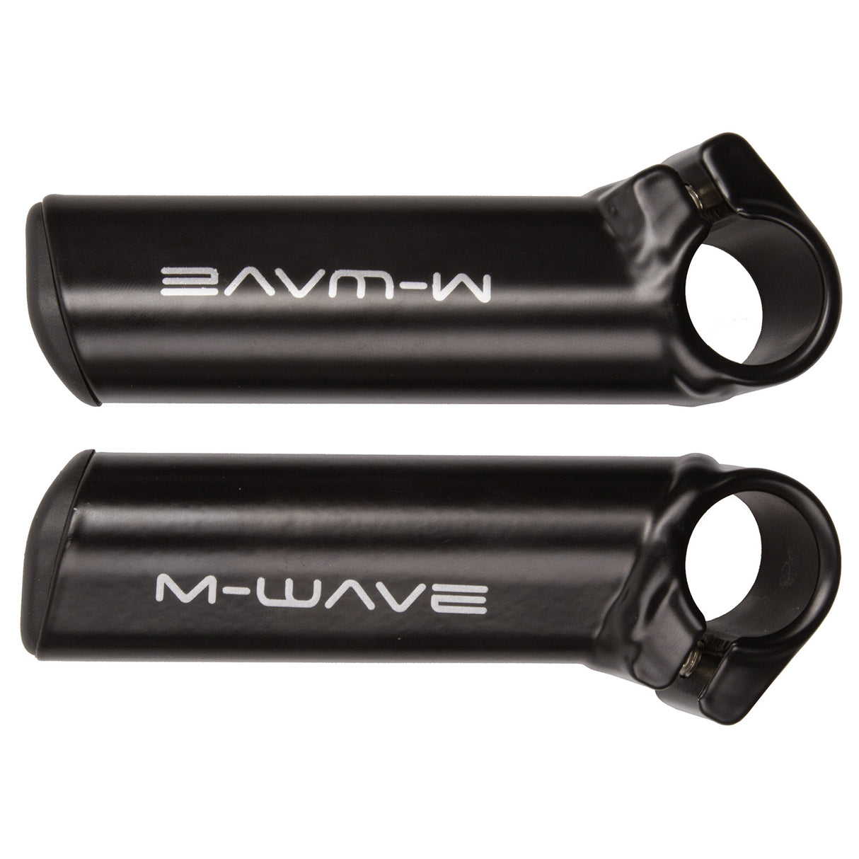 M -wave Aluminium Bar-Statend 10 cm - riicht, kuerz - Matth schwaarz