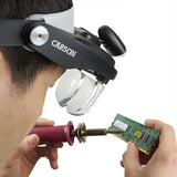 Carson Head Loop Pro Serie Schrampisor Deluxe mat LED a 4 Lënsen