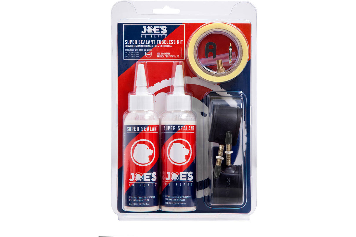 Joe's No Flats Beless Conversion Kit Super Sealut All Mountain FV
