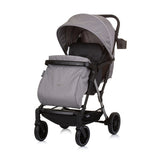 Chipolino Amber pliable buggy avec couvercle de pied en granit gris noir