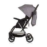 Chipolino Amber pliable buggy avec couvercle de pied en granit gris noir