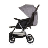 Chipolino Amber pliable buggy avec couvercle de pied en granit gris noir