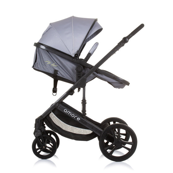Chipolino Amore Opvouwbare 3-in-1 Kinderwagen met Luiertas Ash Grey