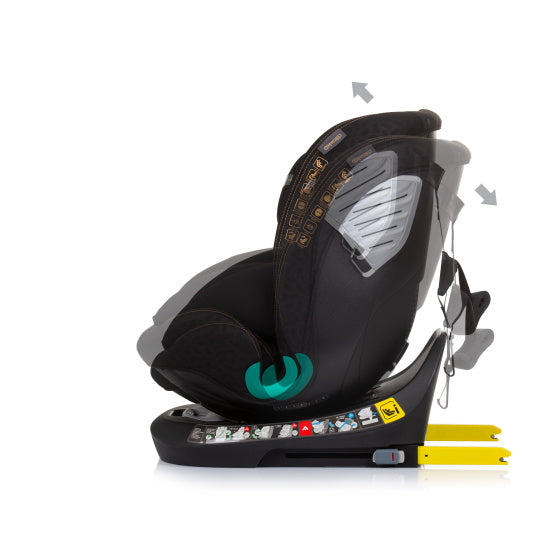Seggiolino auto chipolino I-size 40-150 cm isofix 360 ° Obsidian nero