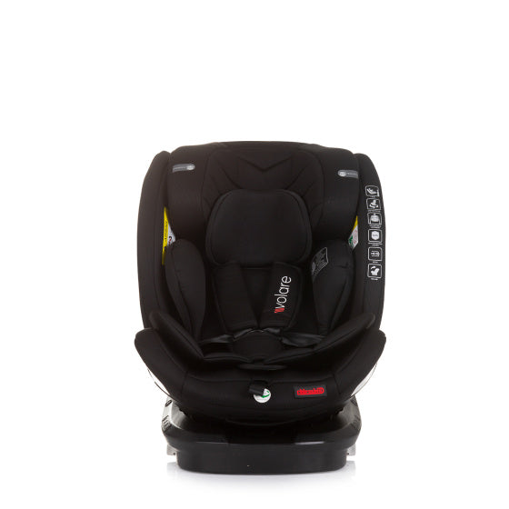 Seggiolino auto chipolino I-size 40-150 cm isofix 360 ° Obsidian nero