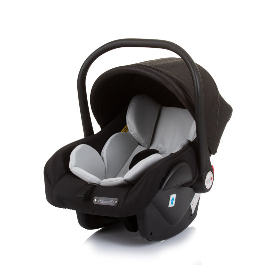 Chipolino Havana car seat with adapters 40-85 cm group 0+ Obsidian Silver