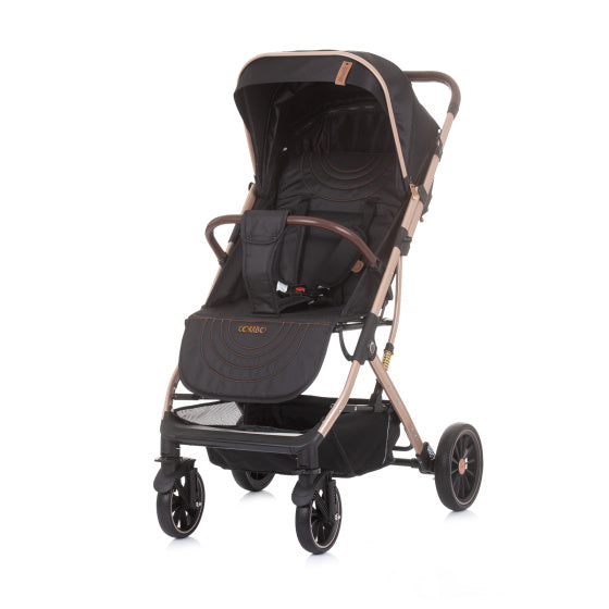 Chipolino combo foldbar buggy med foddæksel ibenholt sort beige