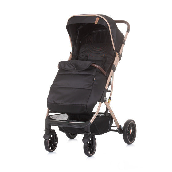Chipolino combo foldbar buggy med foddæksel ibenholt sort beige