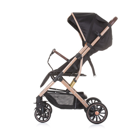 Chipolino combo foldbar buggy med foddæksel ibenholt sort beige
