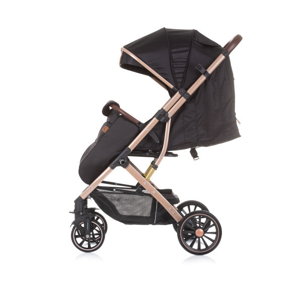 Chipolino combo foldbar buggy med foddæksel ibenholt sort beige