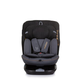 Chipolino avtosedež I-velikost 40-150 cm Isofix 360 ° Obsidian črno siva