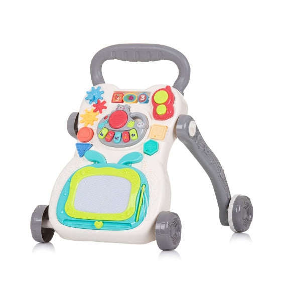Chipolino Funny Game Walker mit Klavier, Telefon Zeichenbrett grau