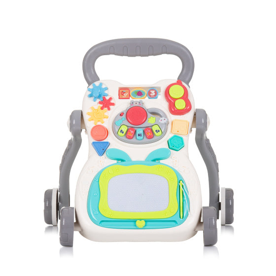 Chipolino Funny Game Walker mit Klavier, Telefon Zeichenbrett grau