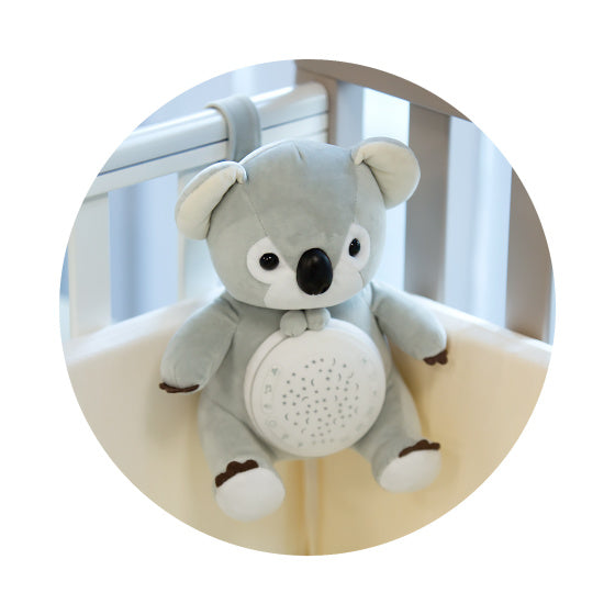 Chipolino Plush Baby Projektor Knuffelkoala s hudebním světlem