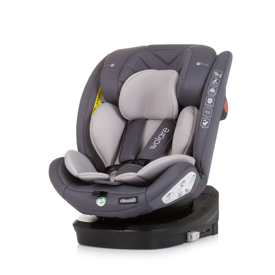 Chipolino avtosedež I-velikost 40-150 cm Isofix 360 ° Granit siva