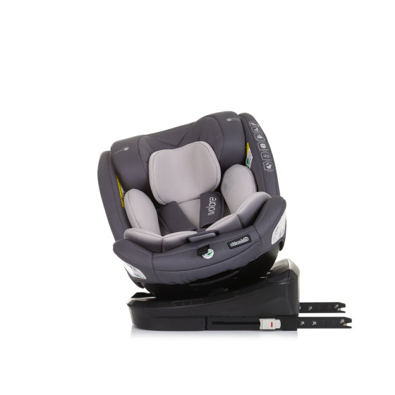 Chipolino avtosedež I-velikost 40-150 cm Isofix 360 ° Granit siva