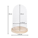 Clayre eef stolp 6gl2170 transparent 18x28 cm