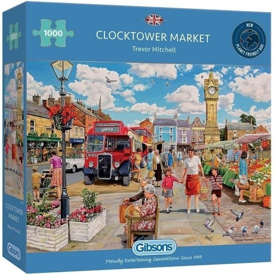 Gibsons Puzzle Clocktower Market 1000 kusů