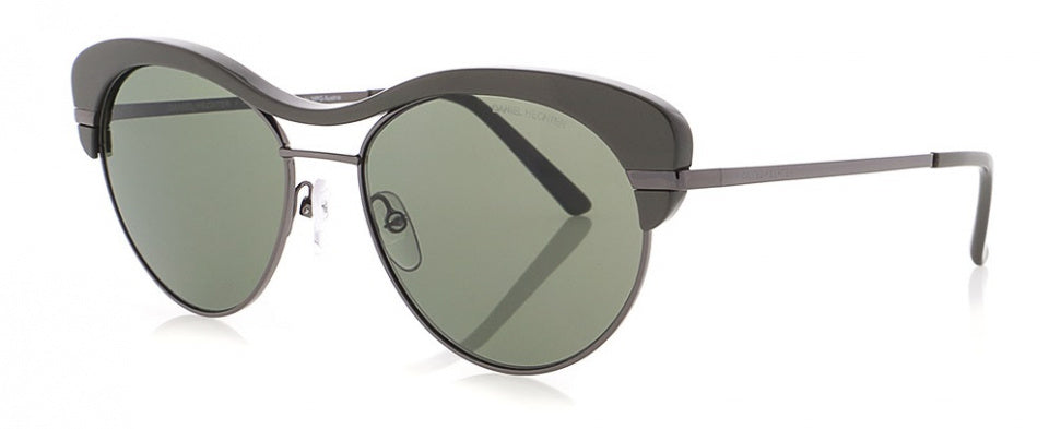 Daniel Hechter occhiali da sole DHS252 Ladies Gatto in acciaio inossidabile ovale. 3 Army Green
