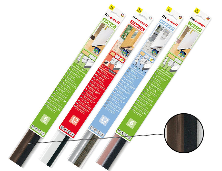 Fix-O-Moll Door Brush Premium auto-adhésif 1m brun