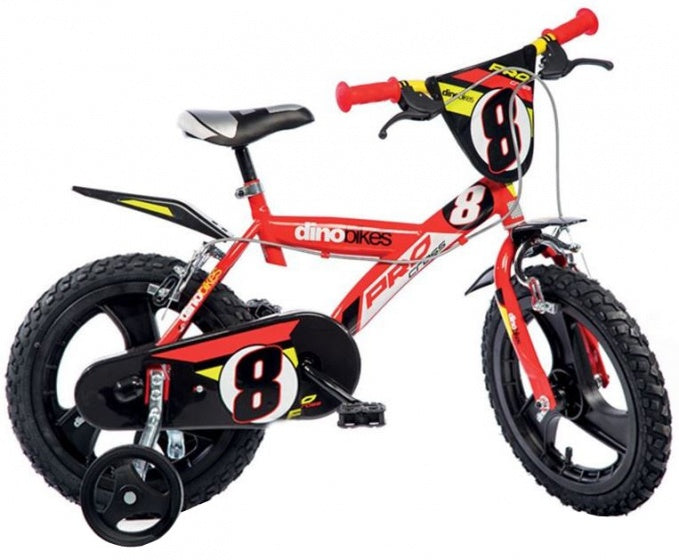 Dino Cross 14 tum 24 cm pojkar klämmer röd svart