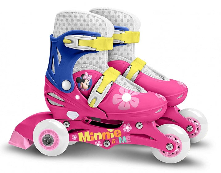 Minnie Mouse Inlinkates Hardboot Weißblau Größe 27 30