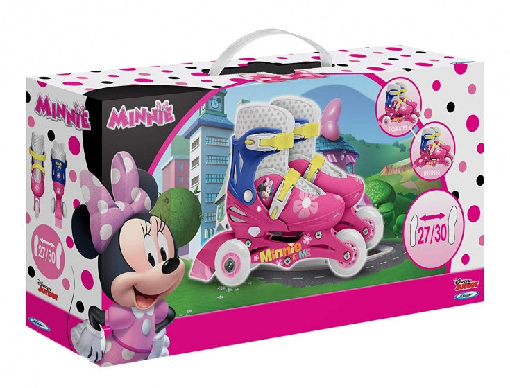 Minnie Mouse Inlinkates Hardboot Weißblau Größe 27 30