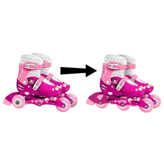 Pattini in linea Disney hardboot rosa taglia 27-30