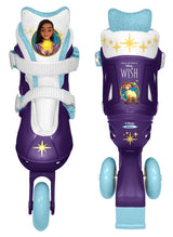 Disney Wish 2 in 1 TRI Inline Skates Semi-Softboat Purple Size 27-30