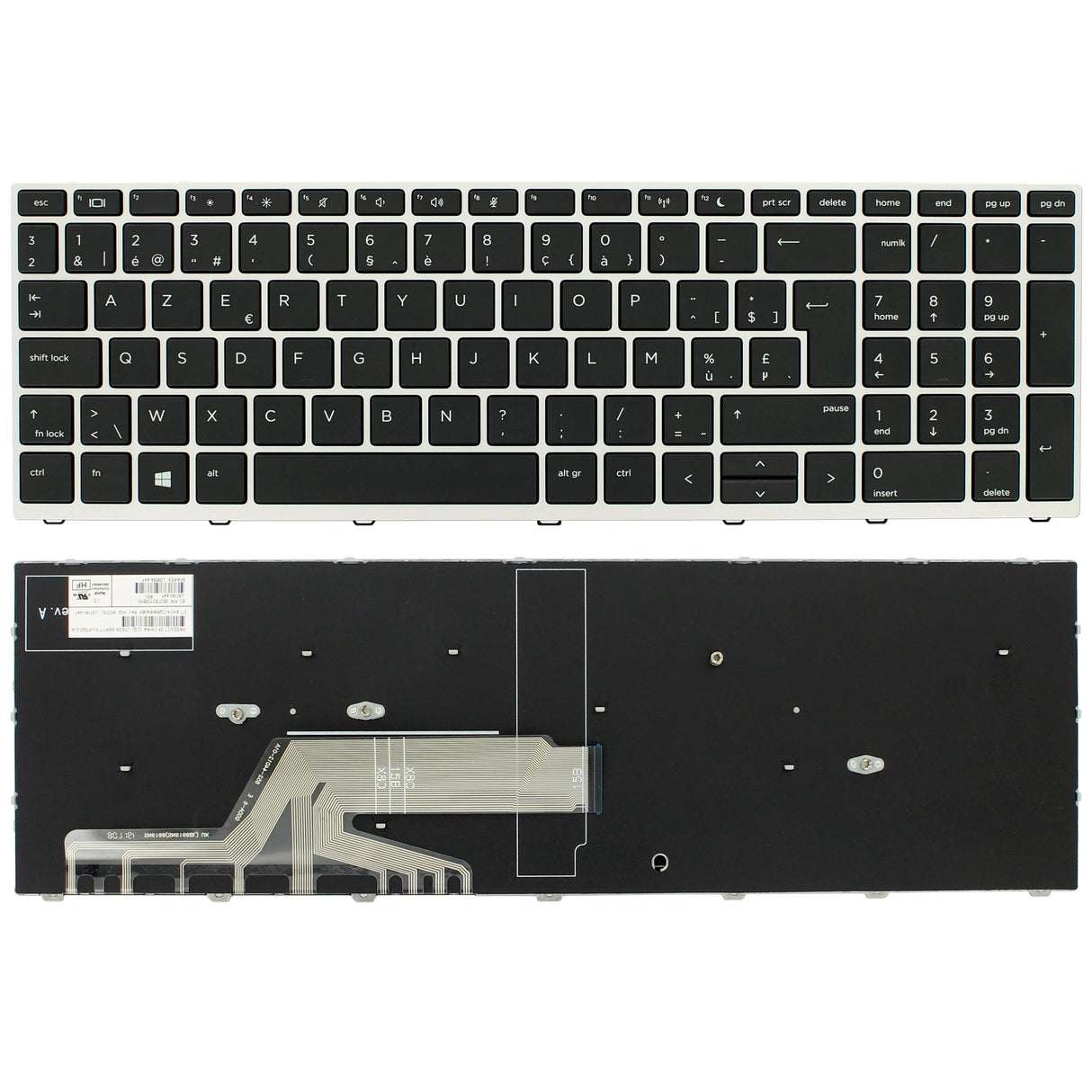 HP notebook klávesnice azerty