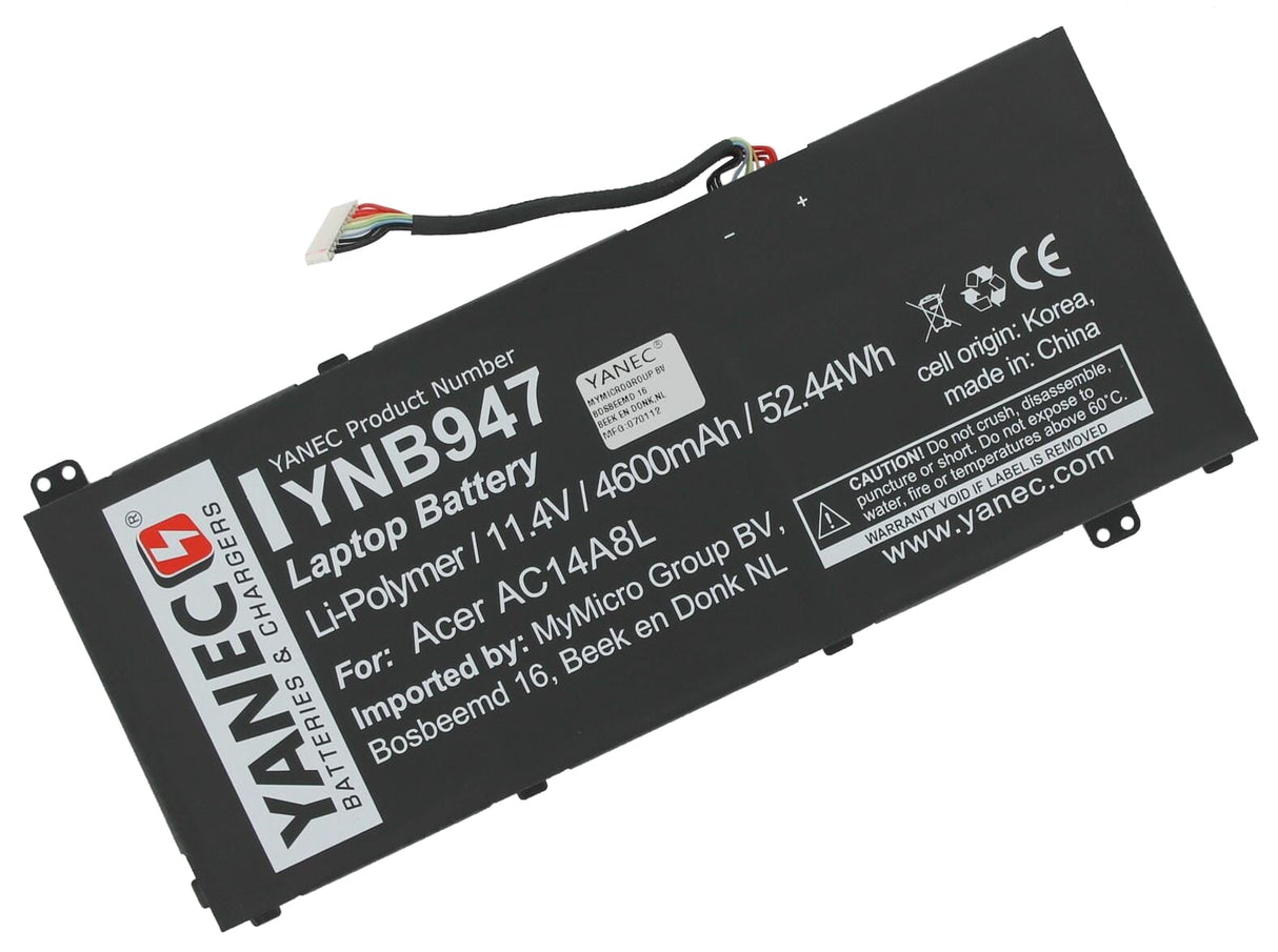 Baterie notebooku Yanec 4600 mAh