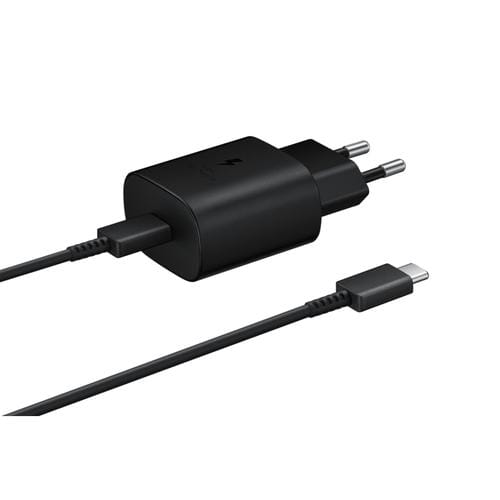 Samsung charger with cable 1M USB C 25W Black
