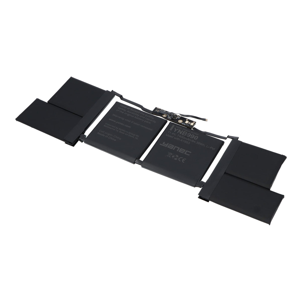 Yanec MacBook battery 7400mAh