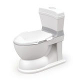 Dolu 2-in-1 XL Educational Plaspotje with flushing effect white gray