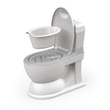 Dolu 2-in-1 XL Educational Plaspotje with flushing effect white gray