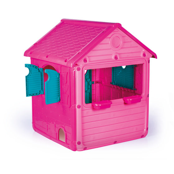 Dolu My 1. Unicorn House Playhouse med dørklokke lyserød blå