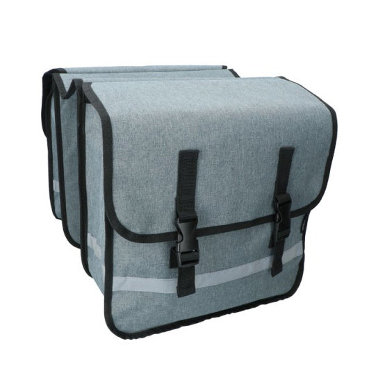 DRESCO DOUBLE BICYCLE BAG 36 litrů stříkané šedé