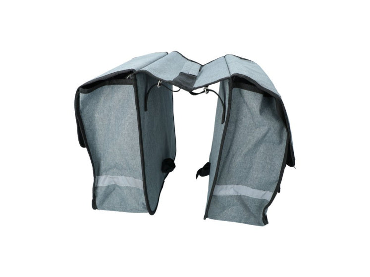 DRESCO DOUBLE BICYCLE BAG 36 litrů stříkané šedé