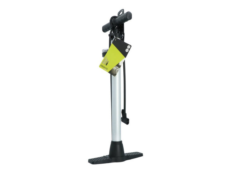Dresco Bicycle Pump Manomètre 52 cm Dunlop, Presta, Schrader Valiel Silver