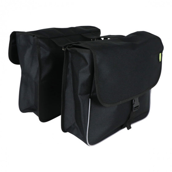 Dresco Basic Shopper Double Bicycle Bag 32 litra najlonska črna