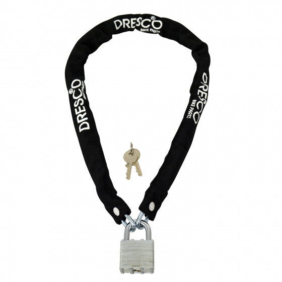 Dresco Chain Lock 90 cm x 5 mm jeklena poliestrska črna