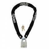Dresco Chain Lock 90 cm x 5 mm jeklena poliestrska črna