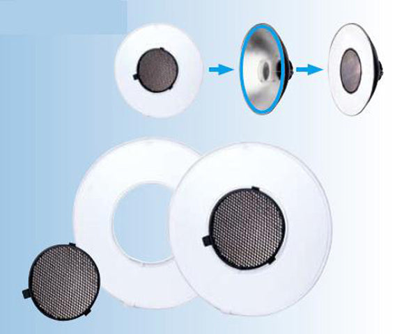 Falcon Eyes Diffuser + Grid CDH-68-3 per SR-68T
